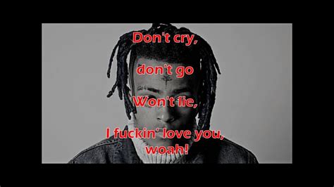 lil wayne don t cry ft xxxtentacion lyrics and karaoke version youtube