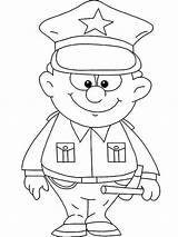 Police Coloring Officer Pages Kids Little Uniform Color Cute Print Colouring Sheets Jobs Netart Career Woman Drawing Hat Printable Crafts sketch template