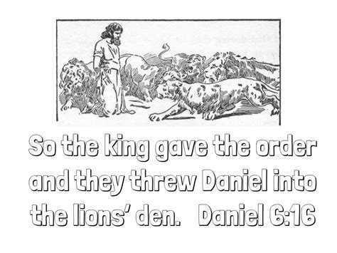 daniel thrown  lions den coloring page judeo christian clarion