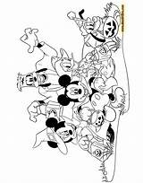 Mickey Halloween Coloring Pages Mouse Disney Friends Disneyclips Printable Clipart Costume Minnie Wonders Library Pumpkin Comments sketch template