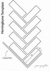 Herringbone Floor Tiles sketch template
