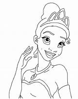 Tiana Coloring Princess Pages Posing Disney Printable Kids Naveen Popular Character Easy Print Colouring Choose Board Coloringhome sketch template