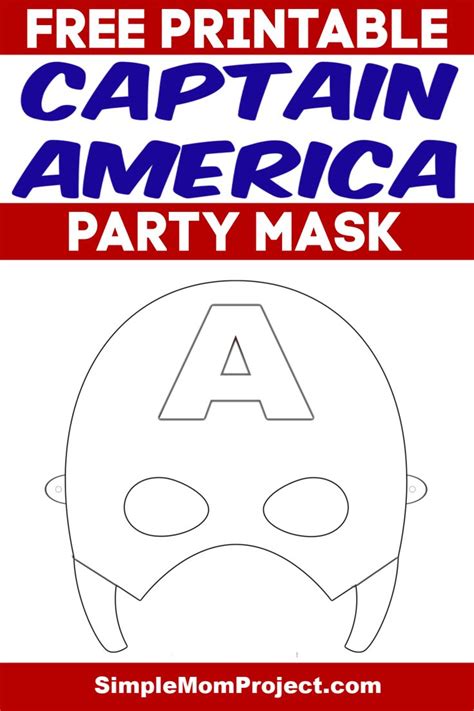 printable captain america mask template captain america mask