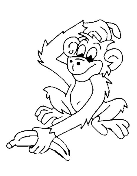 monkey coloring  kids monkeys kids coloring pages