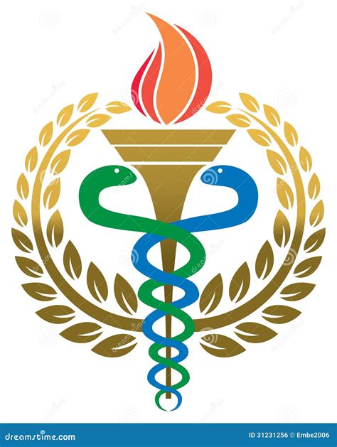medical medicine logo stock vector image  fire design