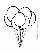 Balloon Balloons Drawing Coloring Pages Color Printable Outline Line Clipart Print Bunch Kids Clip Air Hot Specials Find Book Clipartmag sketch template