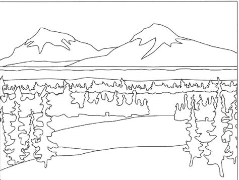 landscape coloring pages  getdrawings