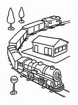 Train Coloring Toy Electric Railroad Pages Set Drawing Color Colorluna Kids Getdrawings Printable Colouring Getcolorings Luna sketch template