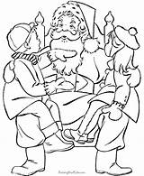 Santa Coloring Pages Claus Color Winter Kids Printable Christmas D429 Template Print Popular Choose Board Help Sheets Printing Coloringhome Children sketch template