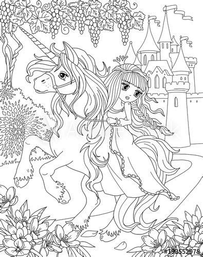 coloring page unicorn  princess   unicorn coloring pages