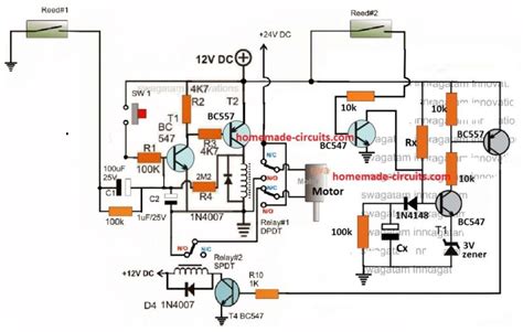 automatic sliding gate controller circuit homemade circuit projects