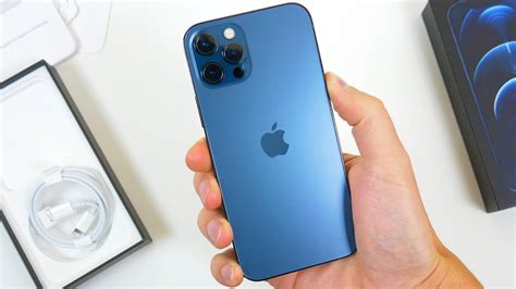 iphone  pro unboxing  impressions pacific blue whats