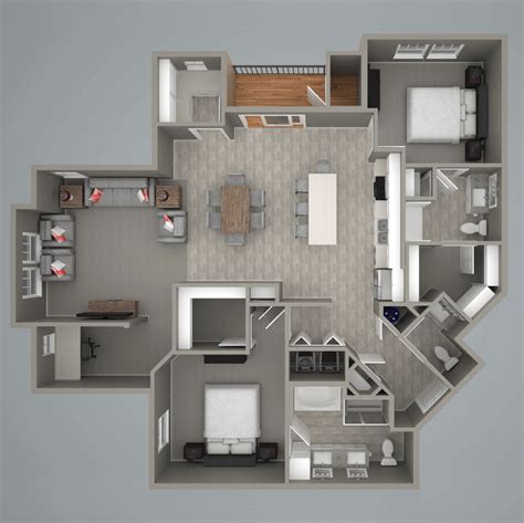 omaha luxury apartment floor plan westport   lake