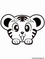 Tiger Coloring Pages Cute Printable Animal Baby Super Tigers Animals Kids Color Print Prints Info Drawing Sheets Choose Board Popular sketch template