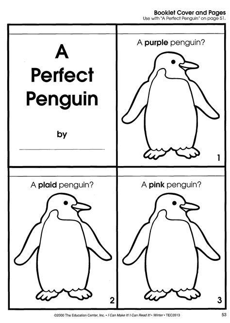 penguin worksheets math worksheets  kindergarten