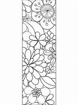Bloemen Blumen Lesezeichen Boekenleggers Demco Ausmalbild Zentangle Stimmen Stemmen Bookmarks sketch template
