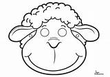 Sheep Baa Mask Masks Printable Colour Sample Downloads sketch template