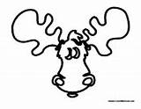 Moose Coloring Head Pages Colormegood Animals sketch template