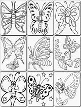 Coloring Butterfly Pages Pdf Downloads Small sketch template