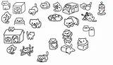 Atsume Neko Pages Template Coloring sketch template