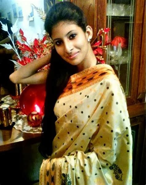 beautiful assamese girl in traditional dress cute indian girl