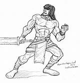 Conan Barbarian Printablecolouringpages sketch template