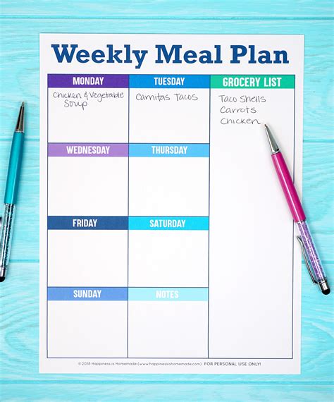 weekly meal planner template  printable meal planner templates vrogue