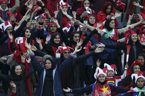in first iran allows women to attend major soccer match in tehran