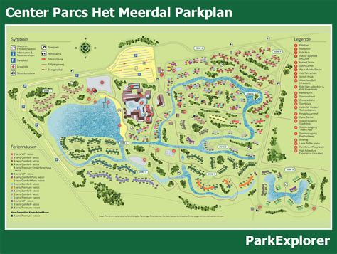 karte und lageplan von center parcs het meerdal parkexplorer