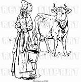 Maid Cow Prawny sketch template
