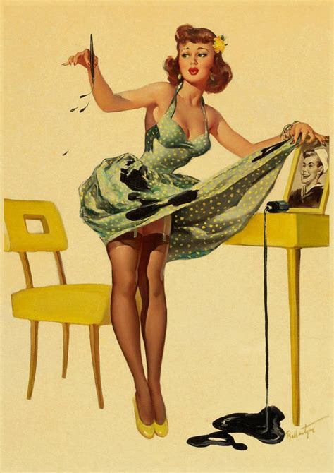 Sexy Lady American Pin Up Poster Retro Art Posters Printed Wall