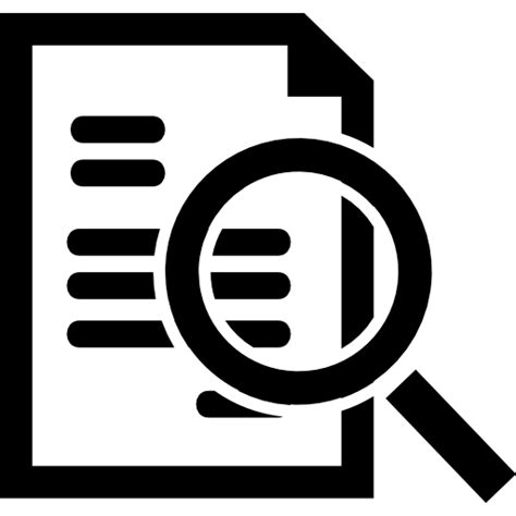 icon document search interface symbol
