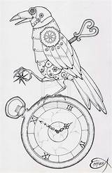 Steampunk Drawing Line Shell Examples Coloring Drawings Clock Tattoo Dessin Clockwork Google Coloriage Raven Pages Turtle Animal Deviantart Sketches Animals sketch template