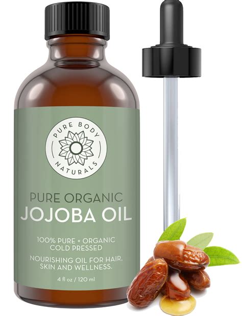 Pure Body Naturals 100 Pure And Organic Jojoba Oil 4oz