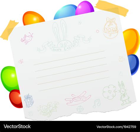 easter template royalty  vector image vectorstock