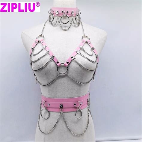 new fashion sexy harajuku handmade choker harness punk collar belt