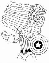 Coloring Pages America Captain Soldier Winter Ww2 Soldiers Logo Getcolorings Print Color sketch template