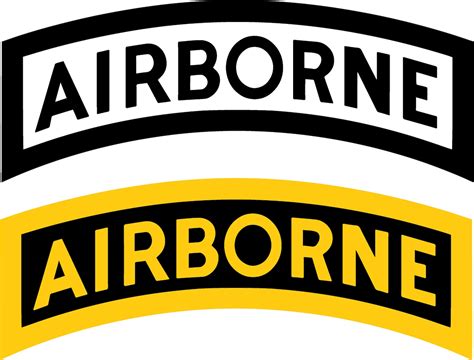 airborne logo unit insignia jump wings airborne tab  etsy