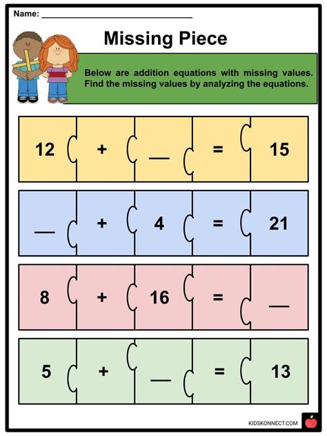 working  addition  subtraction equations facts worksheets