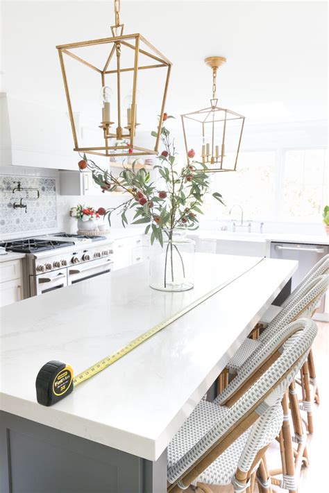 Height And Spacing Of Pendant Lights Over A Kitchen Island
