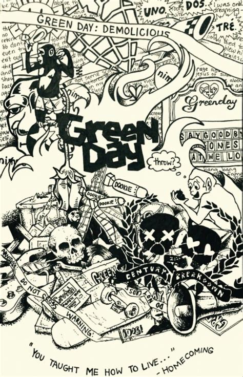 green day collage mural picture collage wall vintage  posters