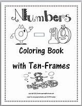 Numbers Book Math Coloring Kids Number Ten Cover Learning Each Frame Zero Includes Word Grades sketch template