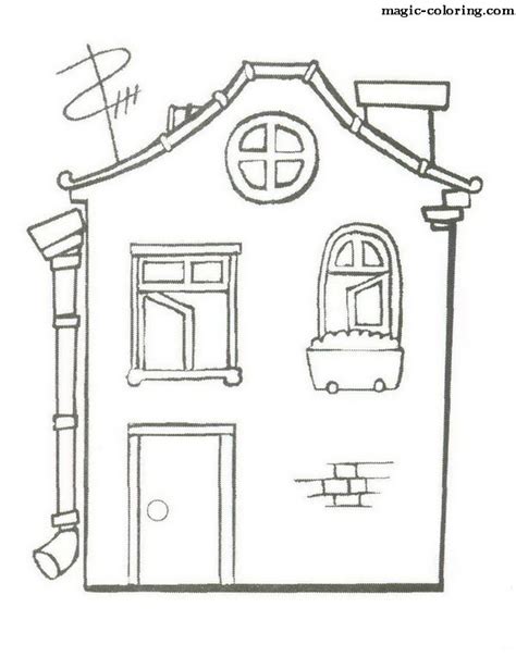 magic coloring houses  homes coloring pages