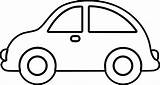 Car Coloring Pages Preschool Simple Lips Eyes Sheet Features Cute sketch template