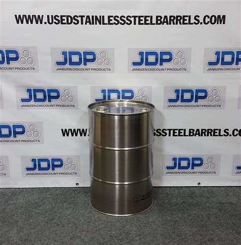 gal stainless steel barrel closed head  side bung closed top barrels  stainless
