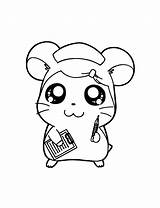 Hamtaro Coloring Pages Kids Picgifs Colouring sketch template