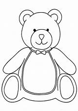 Teddy Coloring Pages Bears Bear Kids Print Girls Bar sketch template
