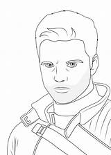 Barnes Bucky Soldado Colorear sketch template