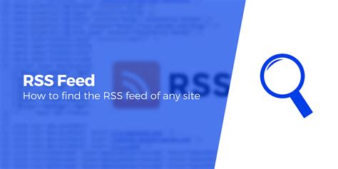 find  rss feed   website  examples