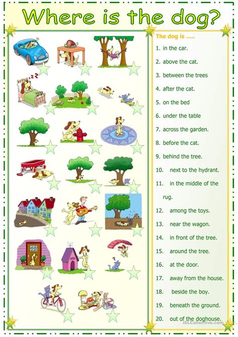preposition match english esl worksheets  distance learning